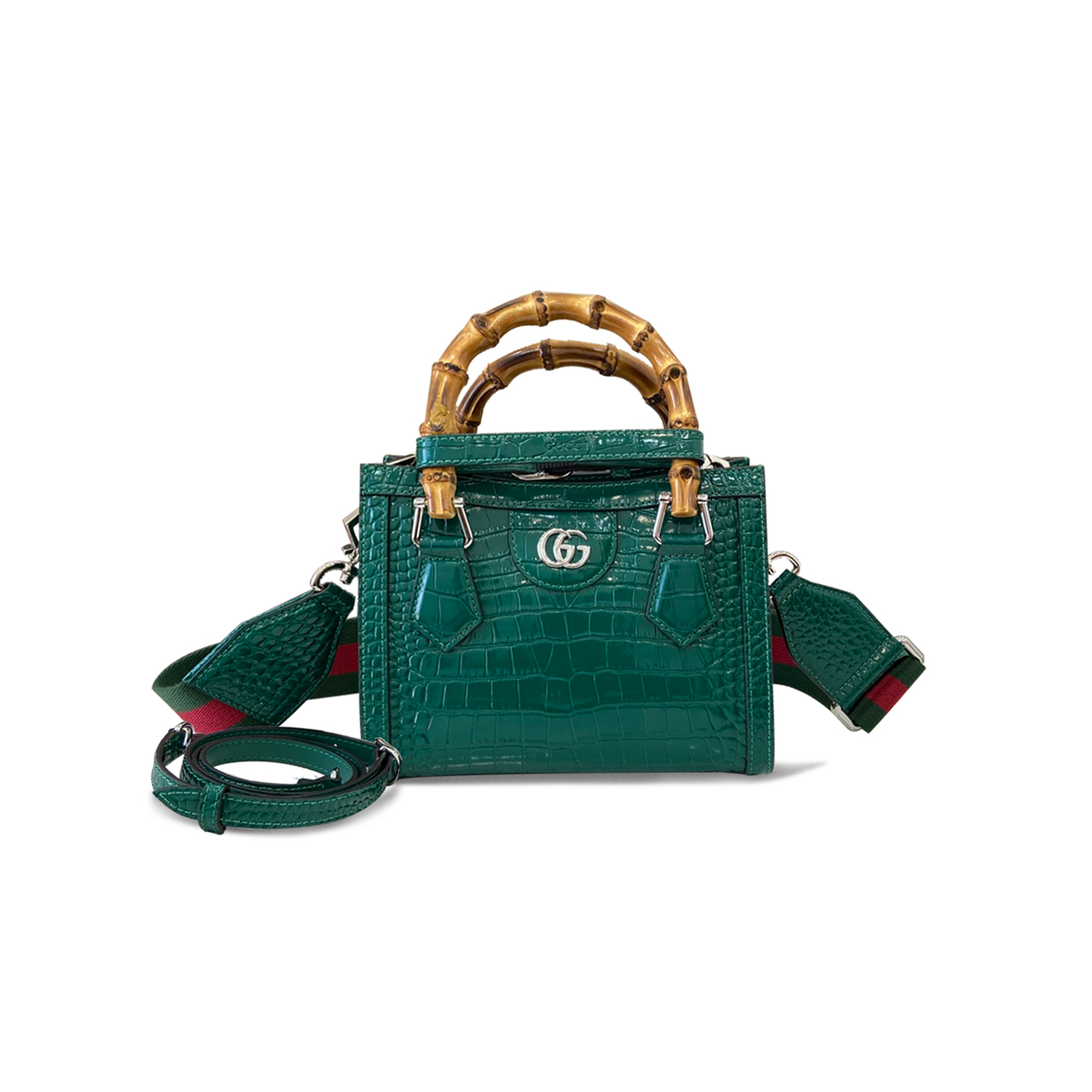 G*u*i diana mini crocodile tote bag 702732 (20*16*10cm)